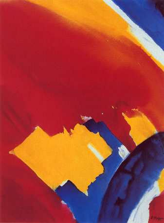 Abstraktion Blau-Rot-Gelb